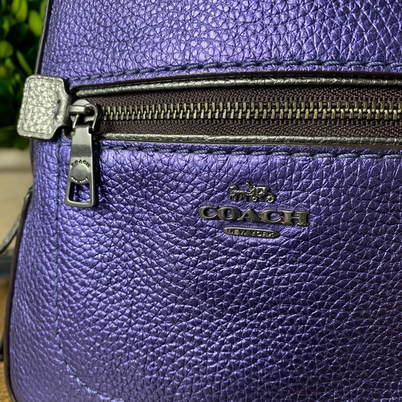 Coach Metallic Colorblock Andi Backpack – 2018 (Style F49123) - Picture 4 of 13